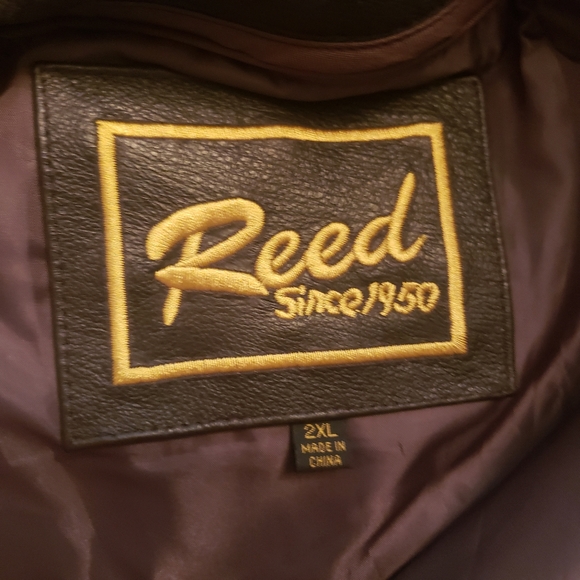 Reeds Lambskin Leather Brown Bomber Jacket Coat 2xxl 2 Extra Large⁸ - Picture 6 of 14